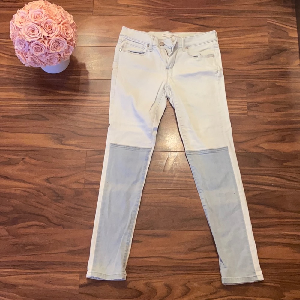 Banana Republic White Skinny Ankle Jeans 24 Petite